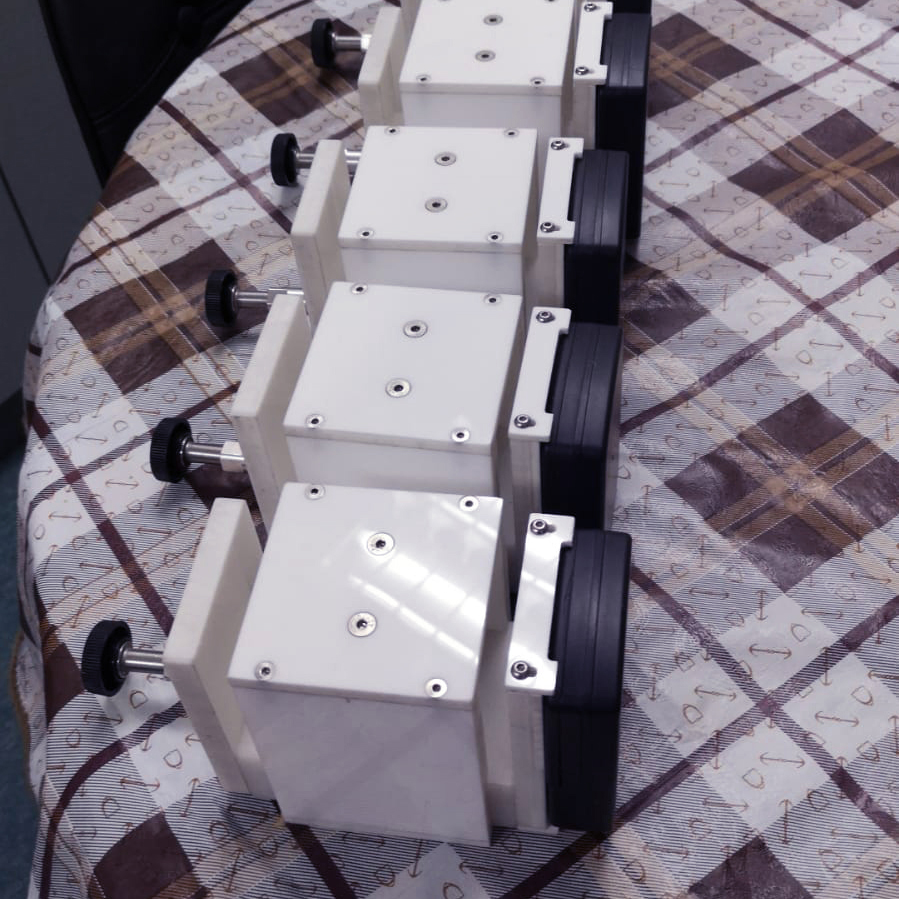 White acrylic component with adjustable screw top White acrylic component with adjustable screw top